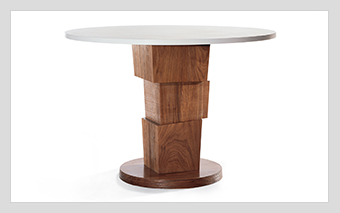 Block Pedestal Dining Table