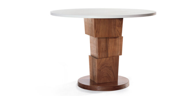 Block Pedestal Dining Table