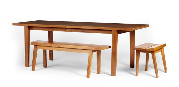 Harvest Table with Benches