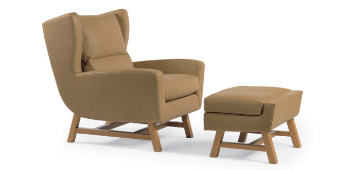 Skoop Chair and Ottoman