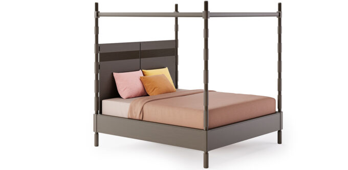 Totem Four Poster Bed with Tester