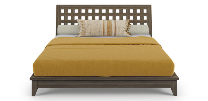 Windows Bed with Lap-Jointed Headboard